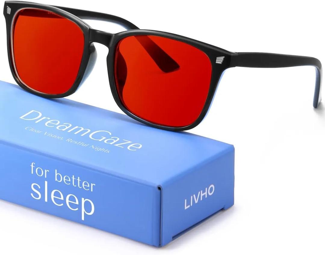 DreamGaze 99.9% Blue Light Blocking Glasses for Better Sleep - Anti Blue Light Glasses Men - Premium Computer Gaming Glasses (Black)