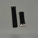 Upgraded Ocean Band Compatible with Apple Watch Ultra 3/2/1 49mm, S11/S10 46mm, 9/8/7 45mm, SE3/SE2/SE/6/5/4 44mm, 3/2/1 42mm, Metal Connector Breathable Sport Watch Strap for Men Women (Regular, A-Silver/Black)