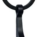 Titanium Bottle Opener, Small Keychain Beer Bottle Opener Can Opener with Stainless Steel Key Ring (Black)