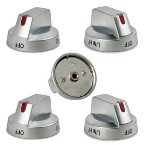 HLZDS DG94-03500A/Z Gas Stove Knobs Replacements (5 Pack), DG94-03500U Stove Knobs Compatible with Samsung NX60T8111SS/AA NX60T8311SS/AA Gas Range Knobs etc