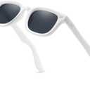 IGnaef Classic Square Sunglasses for Women Men Retro 90s Shades Sun Glasses UV400 Protection IF3755