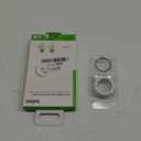 Belkin Apple AirTag Secure Holder with Key Ring - Durable Scratch Resistant Case With Open Face & Raised Edges - Protective AirTag Keychain Accessory For Keys, Pets, Luggage, Backpacks & More - White (Single)