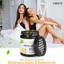 6 Pack Odor Eliminator Gel Beads, 6 kinds of fragrance Clear Air Freshener Made with Essential Oils - Eliminates Odors in Bathrooms, Cars, Boats, RVs & Pet Areas