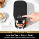 CHULUX SoloBrew Single Serve Coffee Maker, for K Cup and Ground, 3 Brew Sizes with Strong Button & Over Ice Feature, 14oz Removable Reservoir, for Home, Travel, RV, Office and Dorm