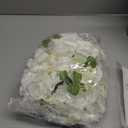 NUPTIO Flower Ball Arrangement Bouquet: 2 Pcs 11.8 inch Diameter White Rose Fake Flowers Balls for Wedding Centerpiece Decorations Artificial Flower Centerpieces for Tables