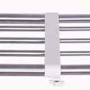 Hershii Expandable Shelf Rod Closet System Heavy Duty Clothes Hanger Adjustable DIY Storage Organizer Shoe Rack (74.7-117.5cm/29.4-46.25inches, Ivory)