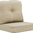 Oakland Living 28 x 26 Outdoor Patio Deep Seating Cushion Set in Tan with Ties, 21.5" L x 25 W x 7.87" H