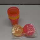 Youngever 7 Sets Plastic Kids Cups with Lids and Straws, 7 Reusable Toddler Cups with Straws