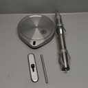 Stainless Steel Paper Towel Holder with Tension Arm and Spray Pump  One-Handed Tear, Smart Traction System, Heavy Duty Suction Cups, Weighted Base, Kitchen Towel Dispenser for Countertop Use (Silver)