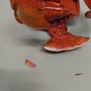 Hodao Lobster With Salt and Pepper Shaker Figurines Decoration Lobster Set with Holder Figurine for Beach Bar or Tropical Kitchen Decor Table Decor By Home Gifts For Mom (Orange)