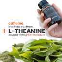 SmarterVitamins 200mg Caffeine Pills - MCT Oil from 100% Coconuts + 100mg L-Theanine, Energy and Focus, Extended Release Capsule, 50 Liquid Softgels