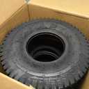 GICOOL 15x6.00-6 Lawn Mower Tubeless Tire, 15x6-6 for Tractor Riding Lawn Mowers Front Tire, 2 Pcs, 4 Ply, Turf-V Pattern