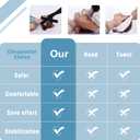 Neck Stretcher Strap, Spine Chiropractic Decompression Tool with Chin Belt, Cervical Neck Traction.