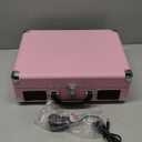 Victrola Journey II (2025 Model)  Bluetooth Suitcase Record Player  Built-in Stereo Speakers with Enhanced Bass, 3-Speed Turntable, Bluetooth Input and Output, RCA & Headphone Outputs (Pink)