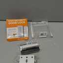 Dwell+Good Door Locks (2-Pack) - Easy To Install Aluminum Home Security Door Locks for Front Door - Child Proof Door Lock for Kids Safety- Withstand 800 lbs of Force & Tamper Proof Top Door Lock Latch (White)