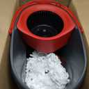 O-Cedar EasyWring Microfiber Spin Mop & Bucket Floor Cleaning System + 2 Extra Refills, Red/Gray