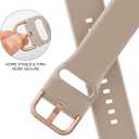 Sport Band Compatible with Apple Watch Bands 49mm 46mm 45mm 44mm 42mm 41mm 40mm 38mm, Soft Silicone Replacement Strap with Classic Clasp for iWatch Series 11 10 9 8 7 6 5 4 3 2 1 SE Ultra Women Men (Gold)