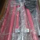 Tepemccu Expandable Gymnastics Bars, Adjustable Height Gymnastic Horizontal Bars, Children Folding Training Bar for Kids (Pink)