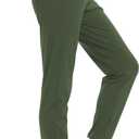 Idtswch 30"/32"/34"/36" Long Inseam Women Tall Sweatpants Extra Long Joggers Zipper Pockets Track Athletic Pants for Running (Green, L)