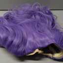 BERON Purple Wig for Women Long Wavy Wig Purple Long Curly Wigs Lavender Synthetic Wigs for Daily Party
