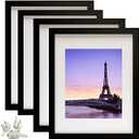 2 Pack 9x12 Picture Frames,Simple Designed Photo Frame,Certificate Document Frame for Horizontal and Vertical Formats,9x12 Poster Photo Frame Wall Gallery Home Office Decor,Black