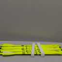 Crossbow Bolts 20inch Fluorescence Color Carbon Crossbow Hunting Arrows with 4" Vanes and Replaced Arrowhead(12 Pack) (Fluorescein Yellow)