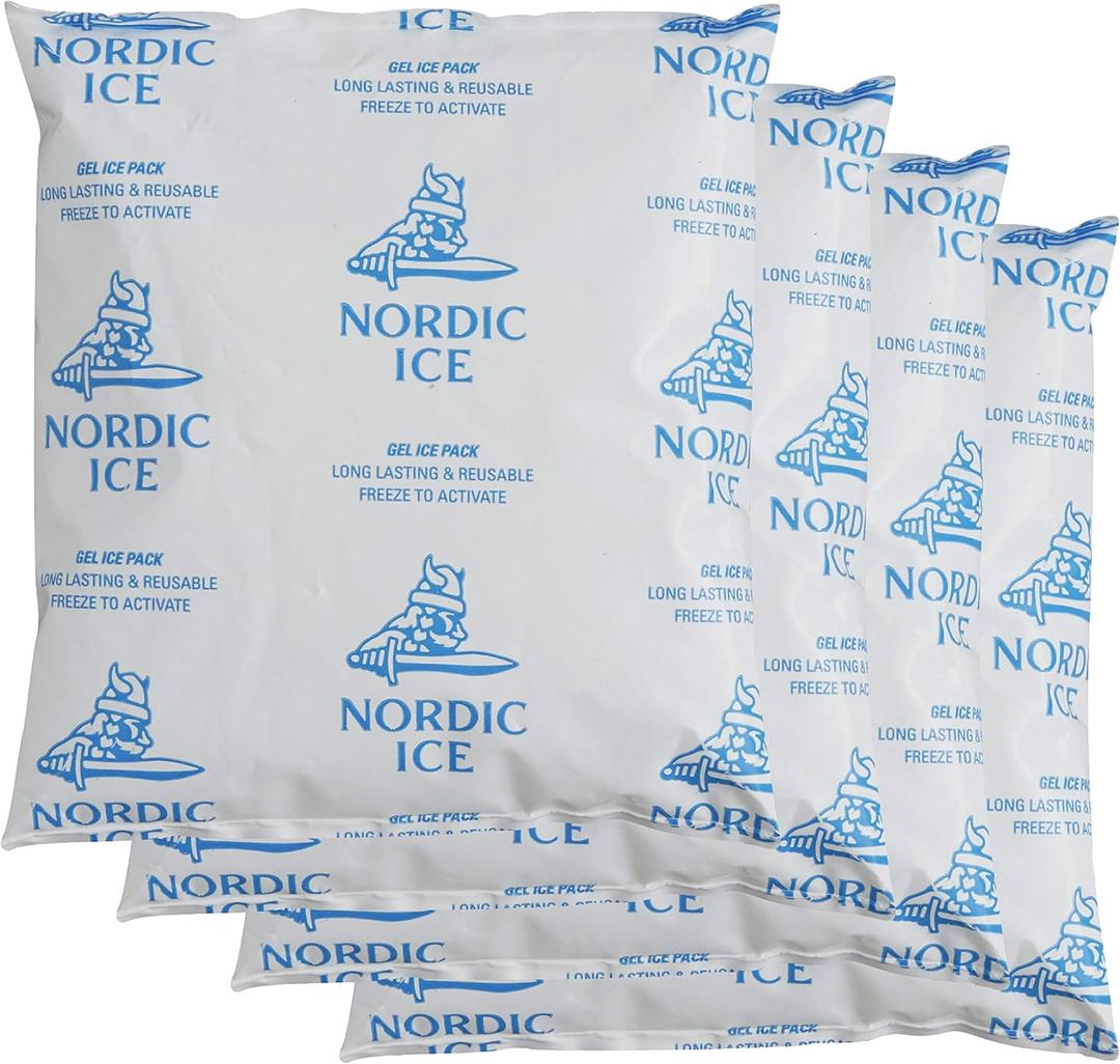 Ice Packs 16oz (Pack of 4) - Cooler Accessories - White