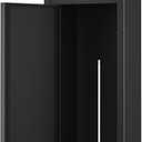 in Wall Toilet Paper Holder, Over-Mounted Toilet Roll Holder w/Cabinet for Bathroom Remodel, 304 Stainless Steel Tissue Paper Holder with Dispenser (Matte Black)