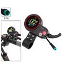 TF-100 5 Pin Electric Scooter LCD Display and Thumb Throttle for Kugoo M4 Electric Bike Scooters, 36V48V52V60V Ebike Thumb Throttle Controller with Waterproof Speedometer Panel