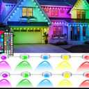 Permanent Outdoor Lights,100FT RGB Eave Light, Smart LED with App/Remote Control for Outdoor