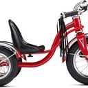 Schwinn Roadster Tricycle, 12 Inch Front Wheel Bike for Kids Ages 2-4, Low Center of Gravity, Retro Steel Frame, Adjustable Seat Grows with your Child, Rear Deck, Tricycle for Toddlers