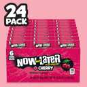 Now & Later Candy, Cherry Flavor, 0.93 Ounce Bars (Pack of 24) (EXP 01/31/28)