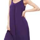 GYS Bamboo Viscose Sleeveless Nightgowns for Women Soft Full Slip Lounge Dress (M)