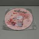 2 x Valentines Day Decorations St Patricks Day Decorations Reversible Valentines Wreath Truck Door Decor Hanging Wall Welcome Sign Wooden Front Door Hanger Wreath for Porch Wall Indoor Home Decor