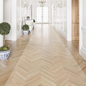 Runner Rug for Hallway, 2'x20' No Slip Waterproof Kitchen Standing Floor Mat for High Traffic, Clear Vinyl Indoor Outdoor Entryway Area Rug for Laundry, Bedroom, Living Room