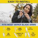 Rain-X 5079274-2 Repellency Water Repellent Wiper Blades, 16" Windshield Wiper, All Weather Streak-Free for Enhanced Visibility w/Water Repellency Formula
