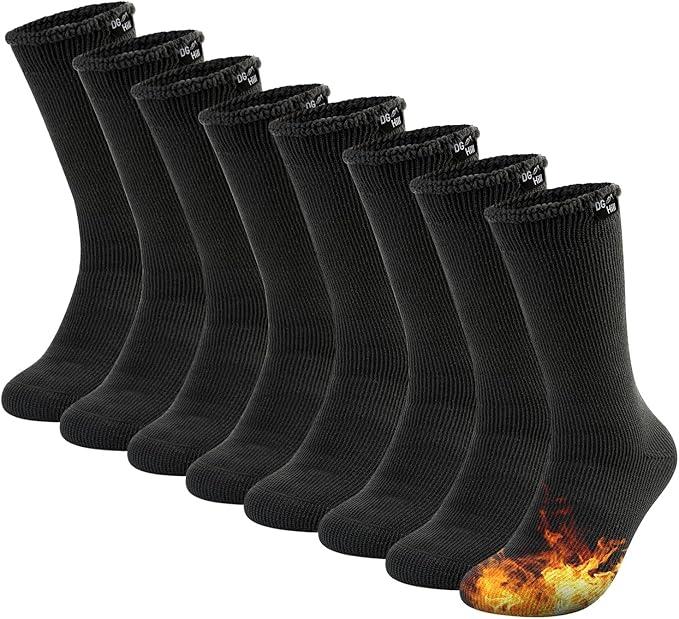 DG Hill Winter Thermal Socks - Warm Socks for Men Women Cold Weather Insulated Sock - Heated Socks Thick Snow Sock 2Pairs