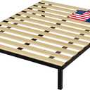 Treaton, 0.68-Inch Heavy Duty Horizontal Wooden Bunkie Board/Bed Slats, 83" x 72", Beige (California King)