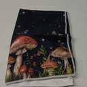 Artoid Mode Black Mushroom Moth Moon Kitchen Towel Dish Towel 18x26 Inch Spring Flower Seasonal Decoration Hand Towel