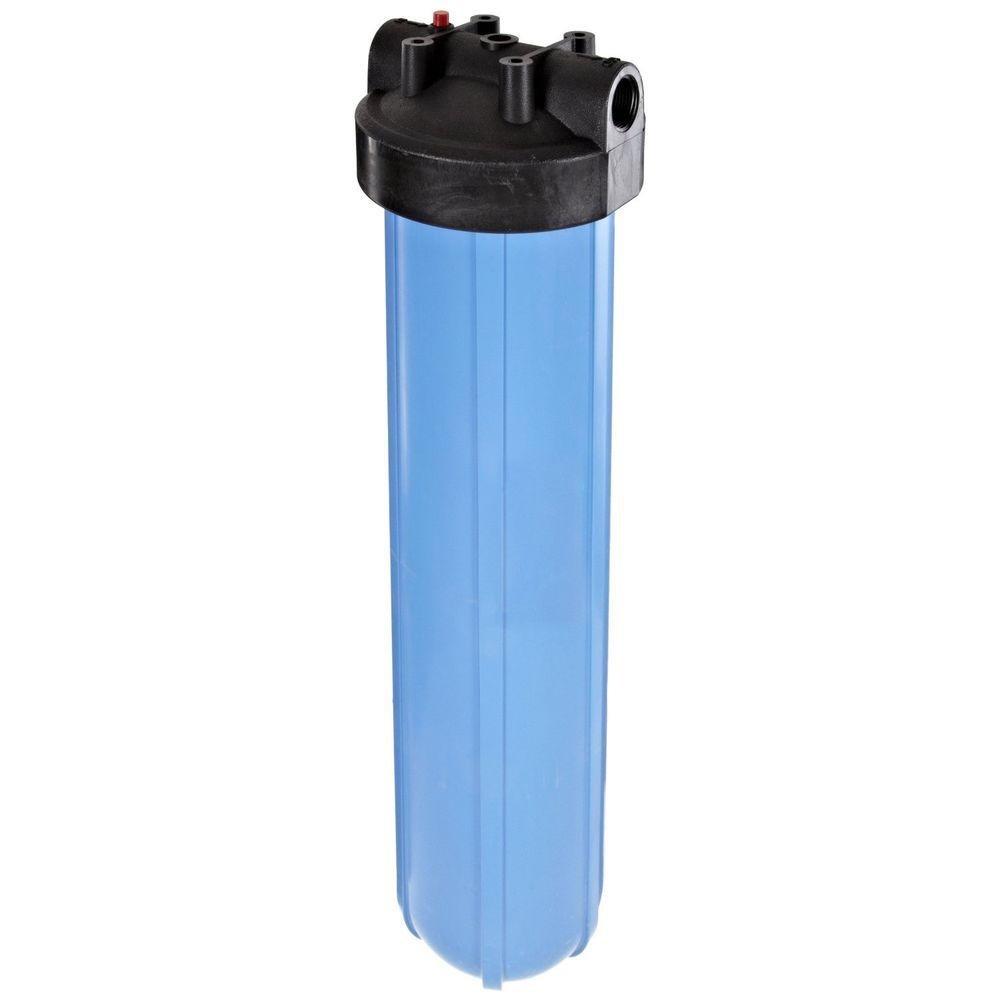Pentair Pentek 150233 Big Blue Filter Housing, 1" NPT #20 Whole House Heavy Duty Water Filter Housing with High-Flow Polypropylene (HFPP) Cap and Pressure Relief Button, 20-Inch, Black/Blue Pentair Pentek 150233 Big Blue Filter Housing, 1" NPT #20 Whole House Heavy Duty Water Filter Housing with High-Flow Polypropylene (HFPP) Cap and Pressure Relief Button, 20-Inch, Black/Blue