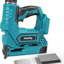 Cordless Brad Nailer Compatible with Makita 18V Battery, 5/8 to 1-1/4 Inch 18 Gauge 2-in-1 Nail Gun with 2000 nails for Wood Carpentry, Tool Only, Brushless, 2 Mode,5.9LBS
