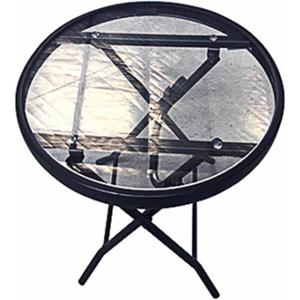 Four Seasons Courtyard RXTV-1930-FST Marbella Side Table, Steel, 16 in. Round - Quantity 1