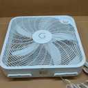 Genesis 20" Box Fan, 3 Settings, Max Cooling Technology, Carry Handle, White (G20BOX-WHT)