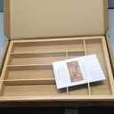 ROYAL CRAFT WOOD Luxury Bamboo Kitchen Drawer Organizer - Silverware Organizer, Utensil Holder & Cutlery Tray Drawer Dividers for Flatware (9 Slot, Natural)