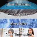 YoulerTex Microfiber Hair Towel Hair Wrap: 2 Pack 10X26 Hair Dryer Towels for Women Absorbent Turban Twist Hair Drying Shower Cap Curly Hair Products for Hair Care Hair Accessories (07 2-Pcs Blue)