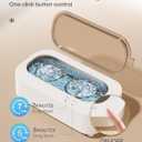 Professional Ultrasonic Cleaner, 48KHz Ultrasonic Jewelry Cleaner for Retainer,Eyeglass,Denture,Watch Band,Retainer,Ring - 2 Cleaning Modes/360°Deep Clean,350ML/12OZ 304 Stainless Steel Tank,Low Noise