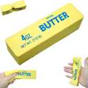 Butter Squishy, Slow Rebound Cute Butter Squeeze Stress Balls, Realistic Butter Stick Soft Squeeze Toys, Sensory Stress Relief Squishies Soft & Stretchy Fidget Toys for Anxiety Relief Party Favors