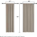 Lecloud Stone Curtains for Bedroom 78 Inches Long 2 Pcs, Room Darkening Modern Farmhouse Decor Living Room Curtains, Rod Pocket Thermal Insulated Window Curtain Drapes, Each Panel 40" W x 78" L