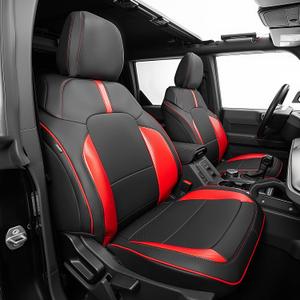 Car Seat Covers for 2021-2026 Ford Bronco 4Door,Waterproof Leather Full Set