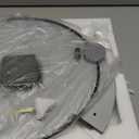 Decorative Wall Clock, Silent Non-Ticking Quartz Battery Operated, Large Wall Clock for Living Room, Kitchen Home Bathroom Bedroom Wall Decor, 16x16inch (693-black White)